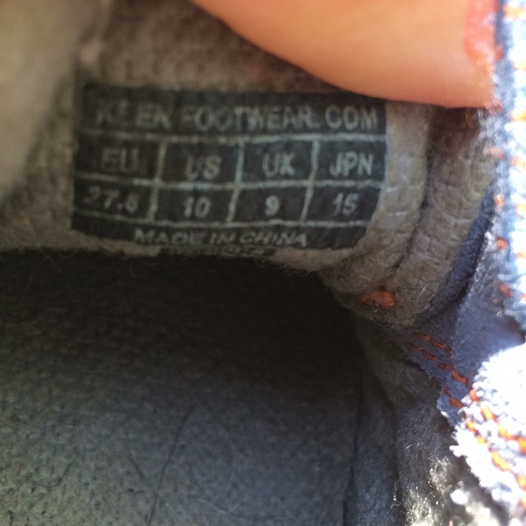 Keen Baby Blue Suede Walking Shoe 10 - Picture 8 of 8